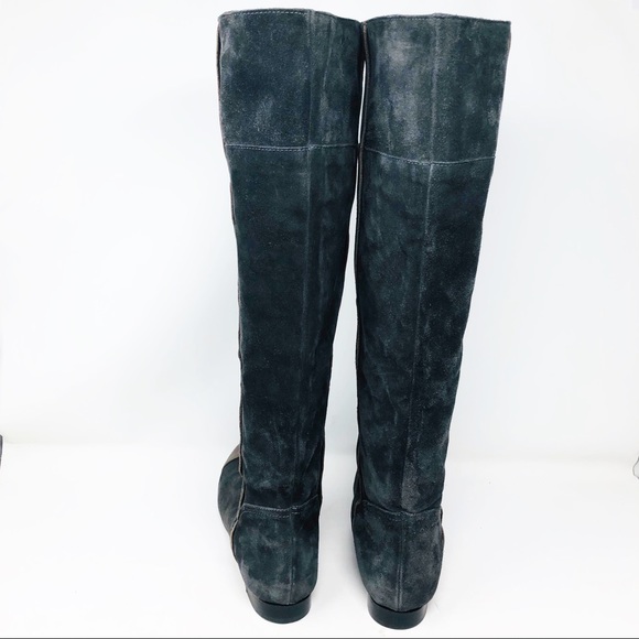 Fabio Rusconi Suede Cap Toe Cuffed Knee Boot - Picture 6 of 10